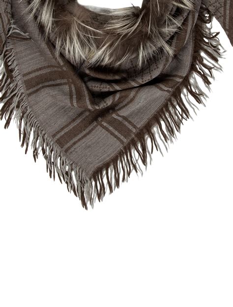 gucci survie fur scarf|gucci wraps for women.